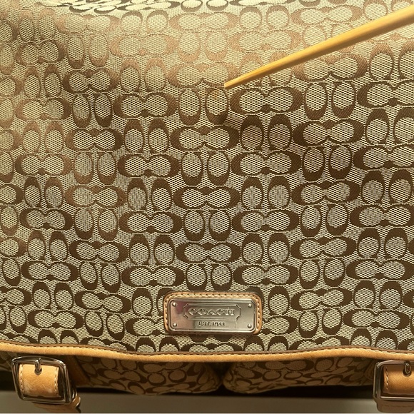 Coach Messenger Bag Brown Khaki - Picture 16 of 17